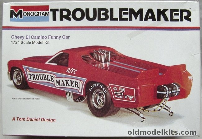Monogram 1/24 Troublemaker Chevrolet El Camino Funny Car, 8283 plastic model kit
